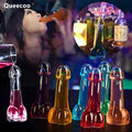 Queecoo Creative Transparent Glass Cup Wine Glasses