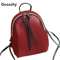 2020 New lady small backpack women leather Shoulder Bag MultiFunction mini backpacks female School bagpack bag for teenage grils