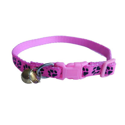 CEALLOE Easy Wear Cat Dog Pet Collar with Bell Adjustable Buckle Dog Collar Cat Puppy Pet Supplies Accessories Small Dog Chihuahua Name