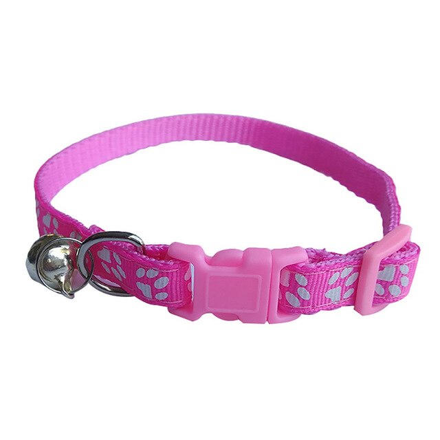 CEALLOE Easy Wear Cat Dog Pet Collar with Bell Adjustable Buckle Dog Collar Cat Puppy Pet Supplies Accessories Small Dog Chihuahua Name