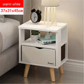 Rumlly Simple Bedside Table Cabinet Bedroom Locker Economical Nordic Mini Small Apartment Bedroom Nightstands French Modern  Locker